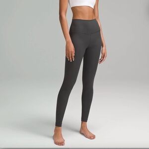 Lululemon Align High-Rise Ribbed Leggings 28" Size 6 in Graphite Grey